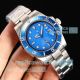 Swiss Copy Rolex Submariner Blaken Stainless Steel 2836 Blue Face Watch 40mm (3)_th.jpg